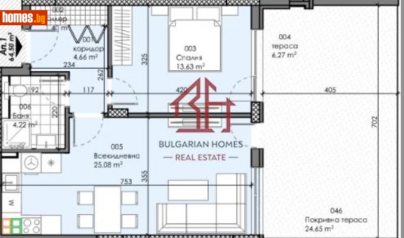 Двустаен, 76m² - Жк. Зона Б18, София - Апартамент за продажба - Bulgarian Homes - 112483678