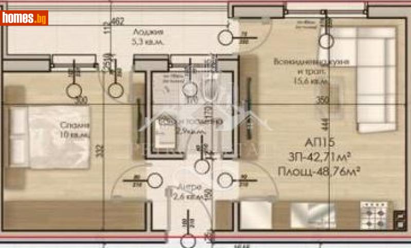 Двустаен, 49m² - Гр.Велинград, Пазарджик - Апартамент за продажба - Petrov Estate - 112489723