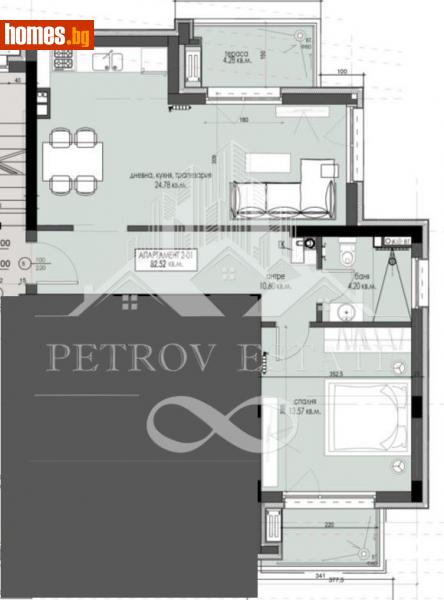 Двустаен, 83m² - Гр.Велинград, Пазарджик - Апартамент за продажба - Petrov Estate - 112501800