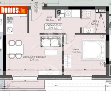 Двустаен, 63m² - Апартамент за продажба - 112501803