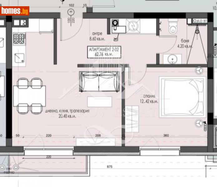 Двустаен, 63m² - Гр.Велинград, Пазарджик - Апартамент за продажба - Petrov Estate - 112501803