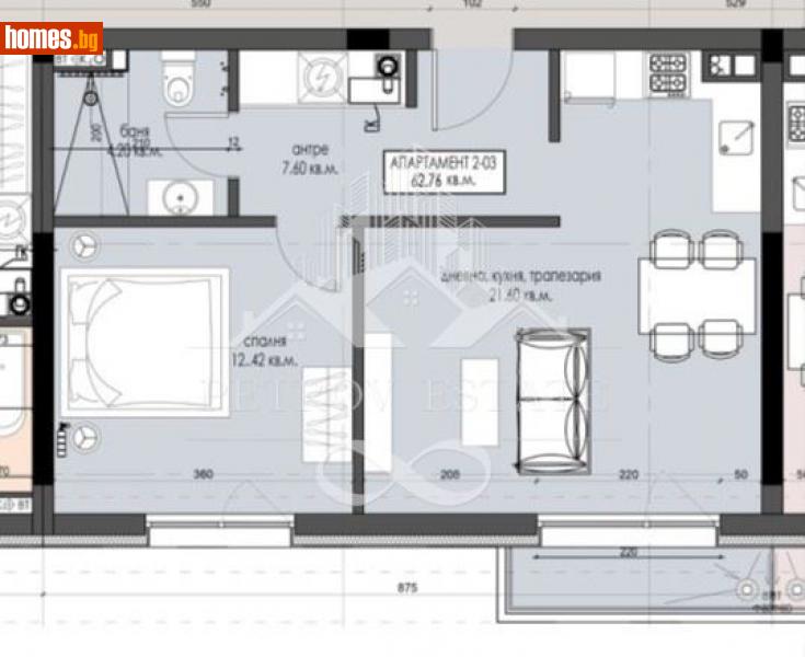 Двустаен, 63m² - Гр.Велинград, Пазарджик - Апартамент за продажба - Petrov Estate - 112501806