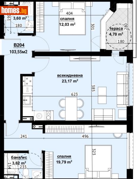 Тристаен, 103m² - Бургас, Бургас - Апартамент за продажба - ЕМ ДЖИ ЕСТЕЙТ - 112509319