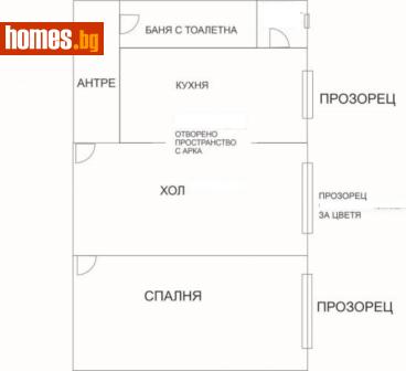 Двустаен, 50m² - Апартамент за продажба - 112528822