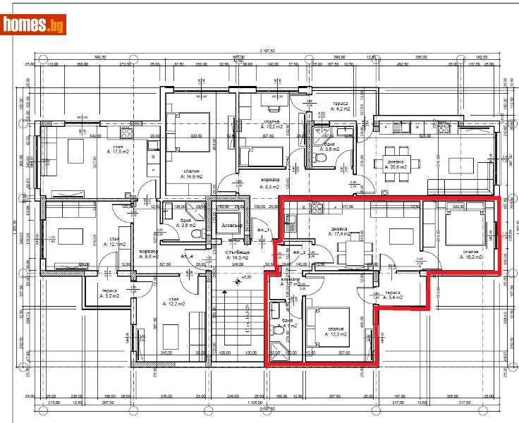 Тристаен, 68m² - Кв. Македонски, Хасково - Апартамент за продажба - Имоти Мира - 112528947