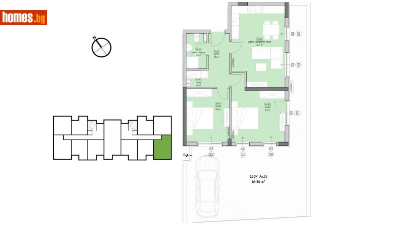 Тристаен, 86m² - Кв. Малинова Долина, София - Апартамент за продажба - Estate Factory - Фабриката за имоти - 112545464