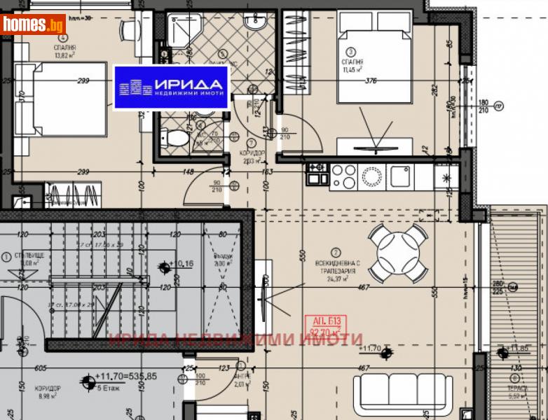 Тристаен, 93m² - Жк. Левски В, София - Апартамент за продажба - Ирида - 112563139