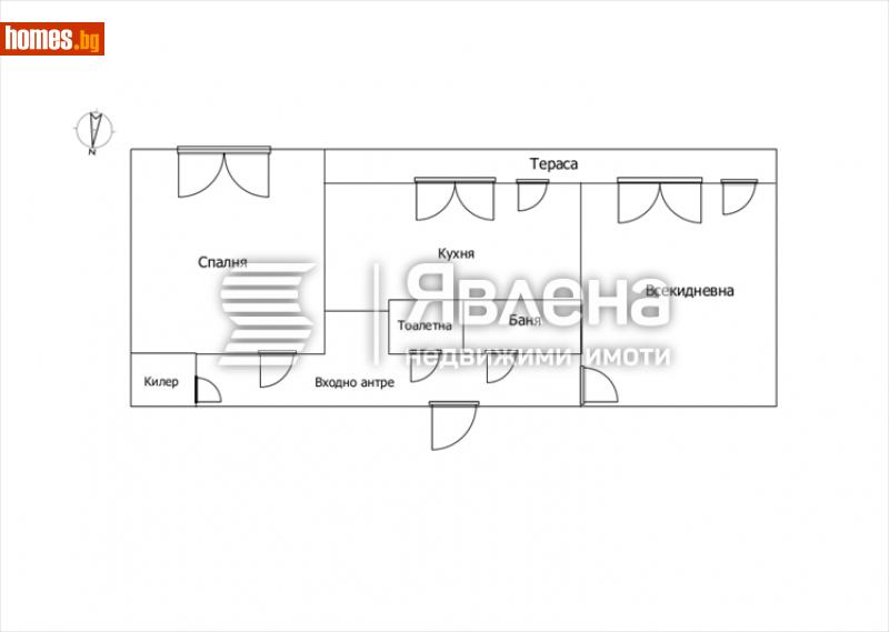 Двустаен, 68m² - Жк. Гоце Делчев, София - Апартамент за продажба - ЯВЛЕНА - 112575040