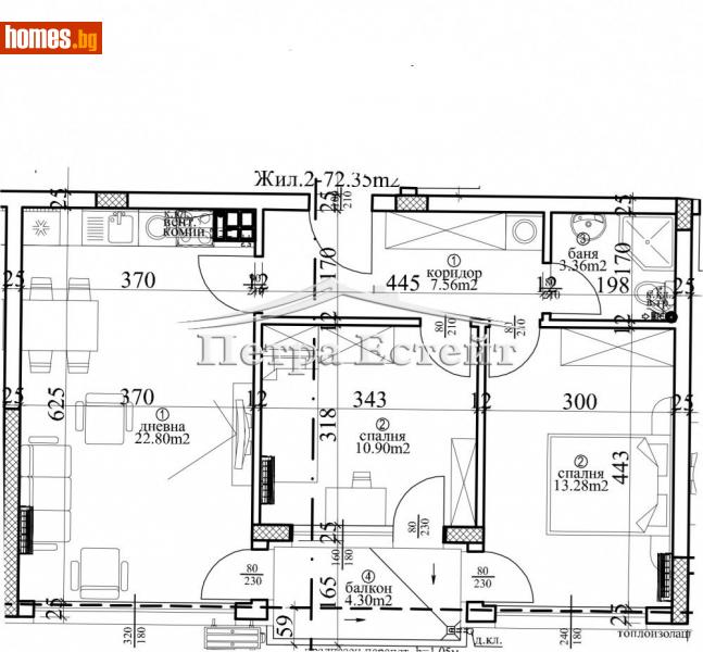 Тристаен, 100m² -  Център, Варна - Апартамент за продажба - Петра Естейт - 112589649