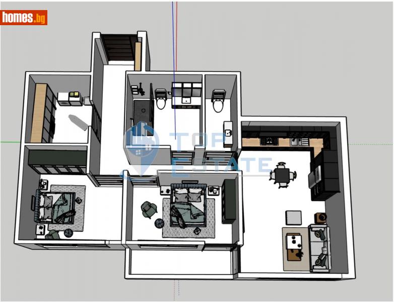 Тристаен, 103m² - Жк. Бузлуджа, Велико Търново - Апартамент за продажба - Top Estate - 112617741