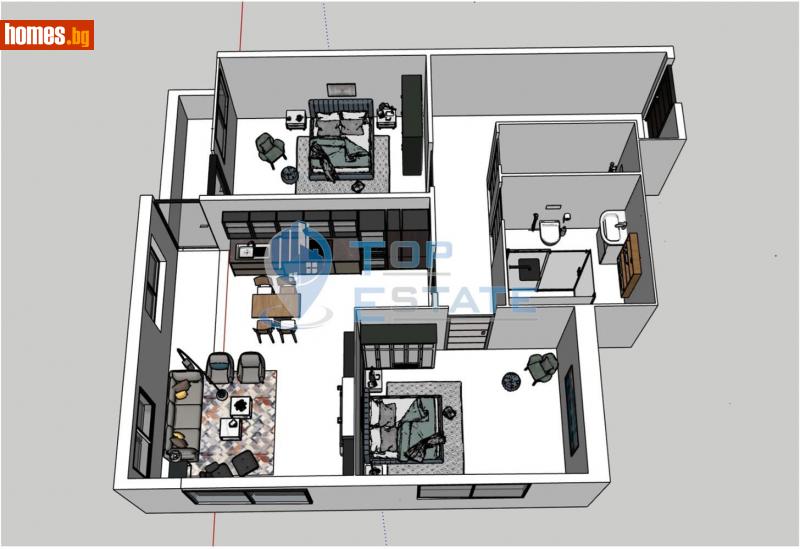 Тристаен, 93m² - Жк. Бузлуджа, Велико Търново - Апартамент за продажба - Top Estate - 112617783