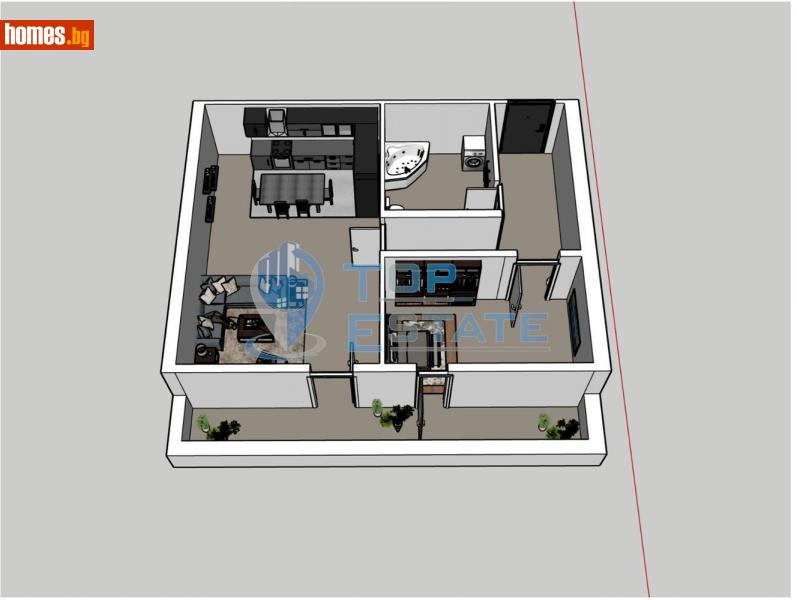 Двустаен, 101m² - Жк. Бузлуджа, Велико Търново - Апартамент за продажба - Top Estate - 112617813