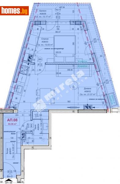 Двустаен, 77m² - София, София - град - Апартамент за продажба - МИРЕЛА - 112620184