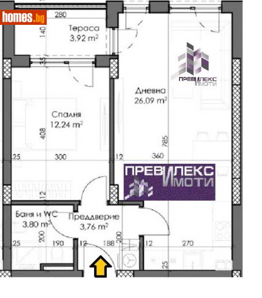 Двустаен, 72m² - Кв. Каменица , Пловдив - Апартамент за продажба - Превилекс имоти ЕООД - 112630988