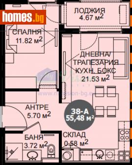 Двустаен, 65m² - Апартамент за продажба - 112653822