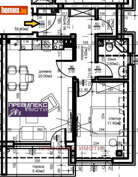 Двустаен, 67m² - Жк Южен, Пловдив - Апартамент за продажба - Превилекс имоти ЕООД - 112661023
