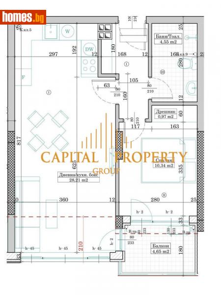 Двустаен, 69m² - Жк. Левски, Варна - Апартамент за продажба - Капитал Пропърти Груп - 112689552