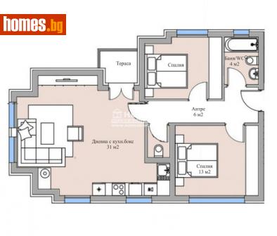Тристаен, 98m² - Апартамент за продажба - 112707828
