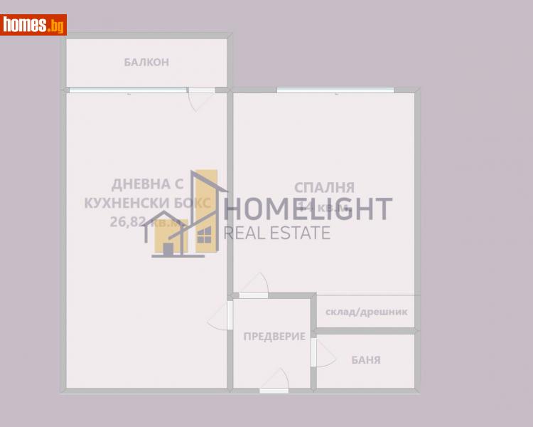 Двустаен, 76m² - Жк. Овча Купел, София - Апартамент за продажба - ХОУМ ЛАЙТ  - 112739448