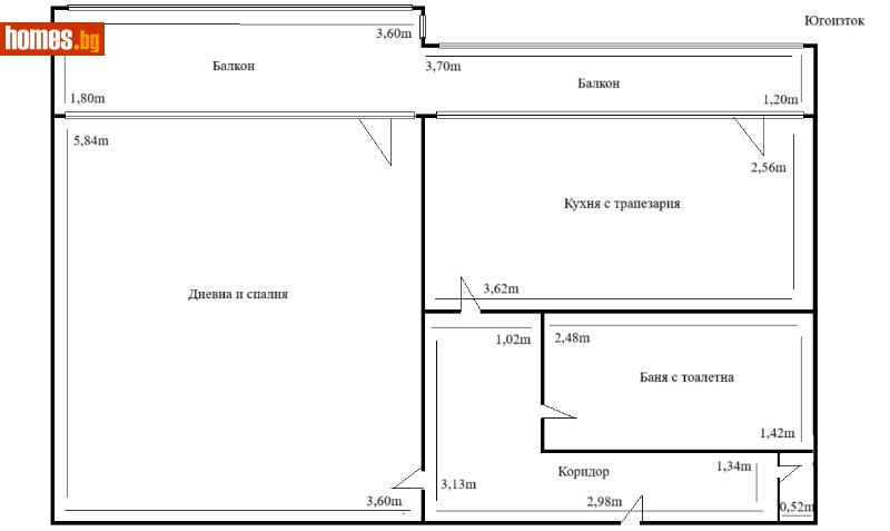 Двустаен, 50m² - Жк. Люлин 4, София - Апартамент за продажба - UNIVERSI - 112741572