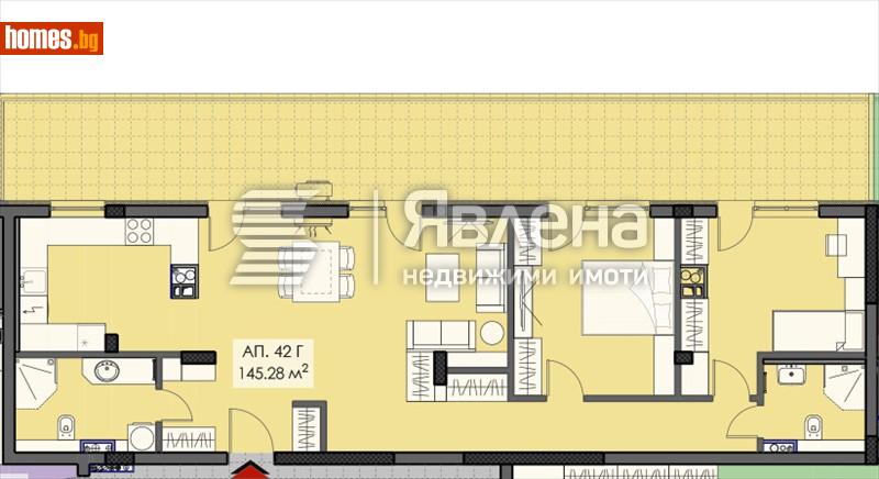 Тристаен, 171m² - Жк. Лагера, София - Апартамент за продажба - ЯВЛЕНА - 112751378