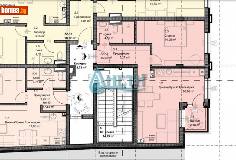 Двустаен, 66m² - Жк. Овча Купел, София - Апартамент за продажба - АНЕТИ - 112752686