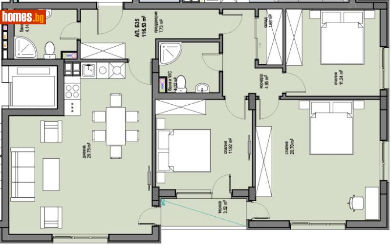 Многостаен, 132m² - Жк. Овча Купел 2, София - Апартамент за продажба - Титан Пропъртис  - 112772650