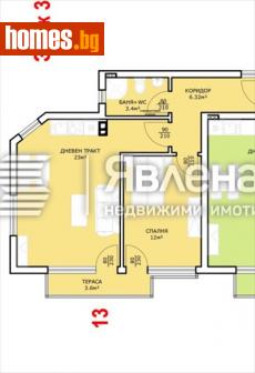 Двустаен, 67m² - Апартамент за продажба - 112788304