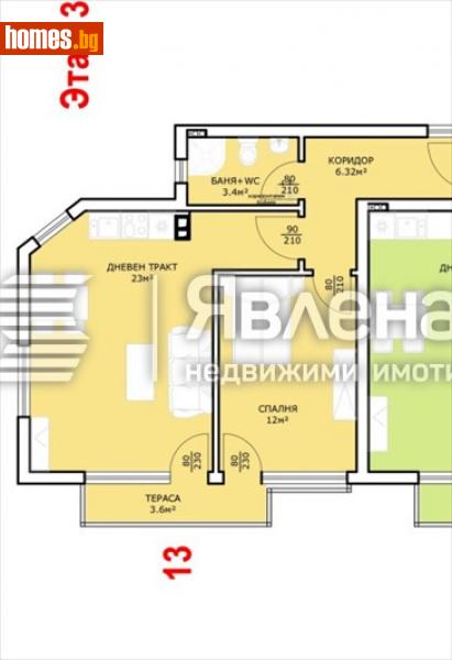 Двустаен, 67m² - Варна, Варна - Апартамент за продажба - ЯВЛЕНА - 112788304