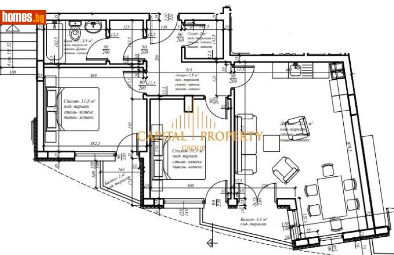 Тристаен, 91m² -  Идеален Център, Варна - Апартамент за продажба - Капитал Пропърти Груп - 112798064