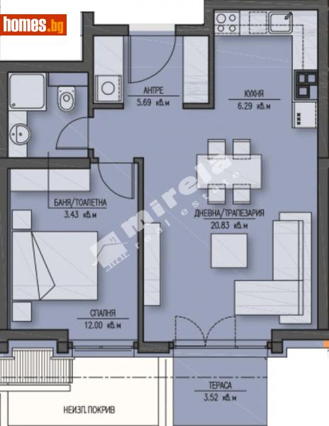 Двустаен, 75m² - Жк. Зона Б5, София - Апартамент за продажба - МИРЕЛА - 112803729