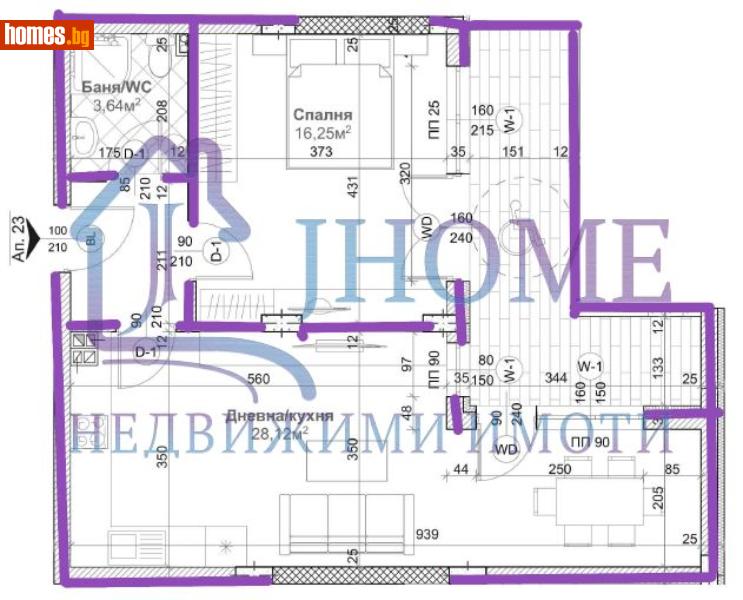 Двустаен, 86m² - Жк. Изгрев, Варна - Апартамент за продажба - J HOME - 112804801