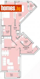 Тристаен, 149m² - Апартамент за продажба - 112839450