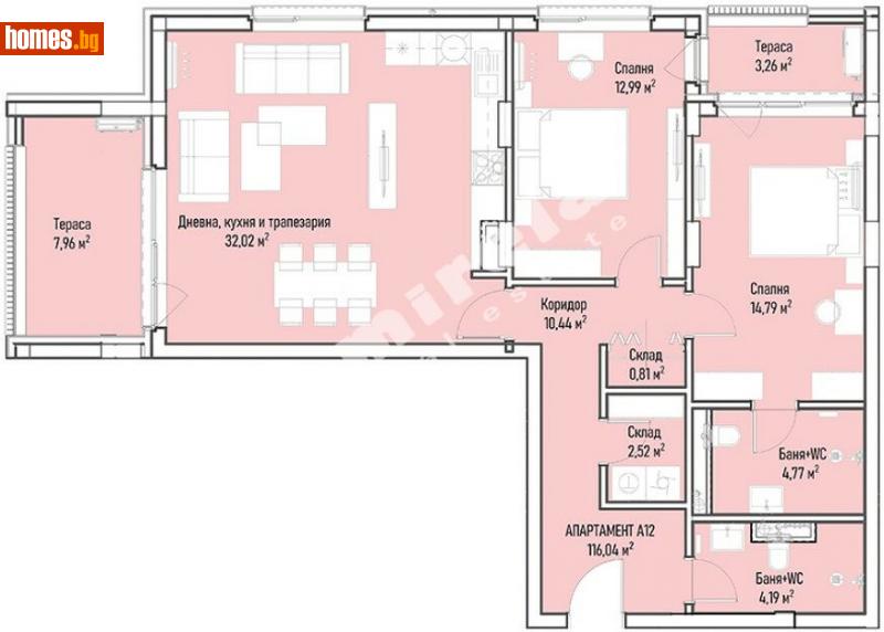 Тристаен, 143m² - София, София - град - Апартамент за продажба - МИРЕЛА - 112839456