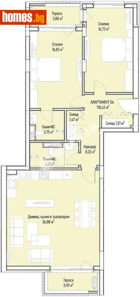 Тристаен, 146m² - София, София - град - Апартамент за продажба - МИРЕЛА - 112839460