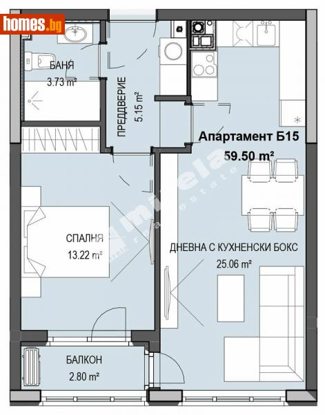 Двустаен, 69m² - Кв. Кръстова Вада, София - Апартамент за продажба - МИРЕЛА - 112840300