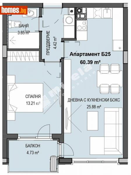 Двустаен, 70m² - Кв. Кръстова Вада, София - Апартамент за продажба - МИРЕЛА - 112840312