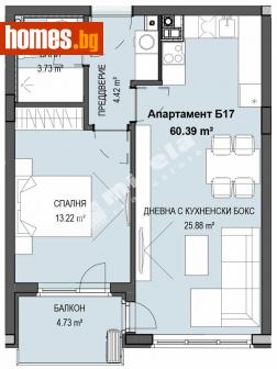 Двустаен, 70m² - Апартамент за продажба - 112840341
