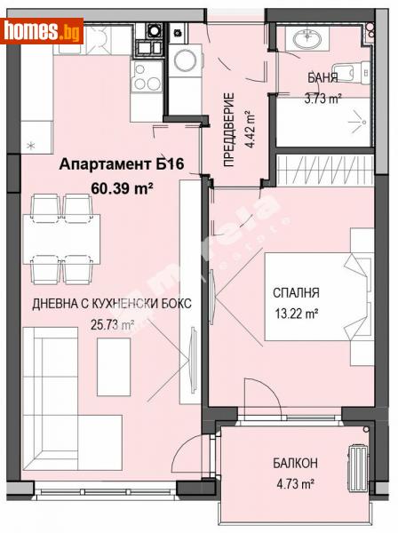 Двустаен, 70m² - Кв. Кръстова Вада, София - Апартамент за продажба - МИРЕЛА - 112840346