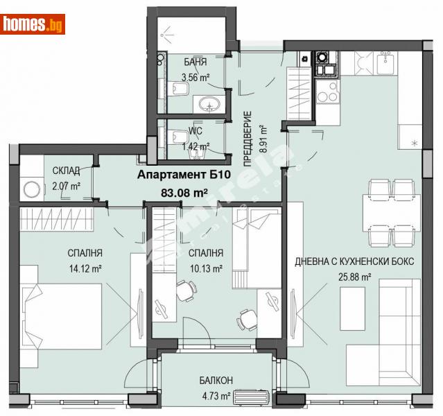 Тристаен, 96m² - Кв. Кръстова Вада, София - Апартамент за продажба - МИРЕЛА - 112840364