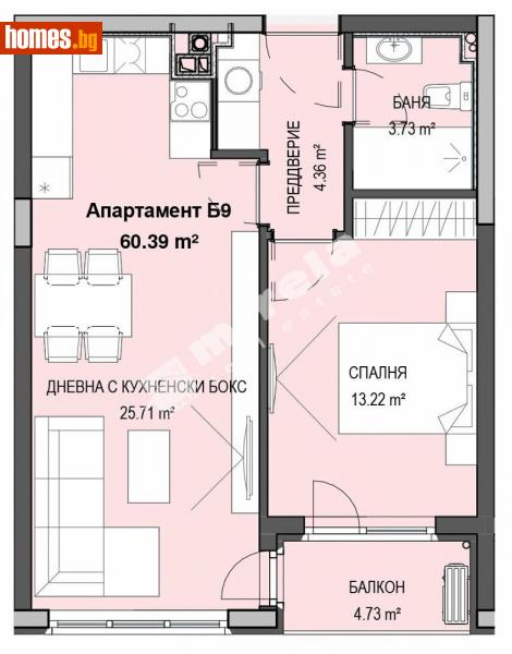 Двустаен, 70m² - Кв. Кръстова Вада, София - Апартамент за продажба - МИРЕЛА - 112840370