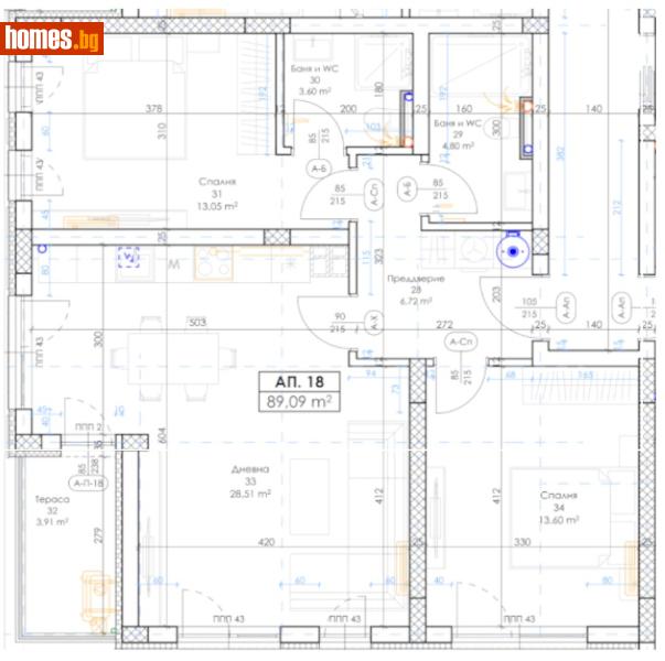 Тристаен, 105m² - Кв. Беломорски, Пловдив - Апартамент за продажба - Deluxe Homes - 112842364