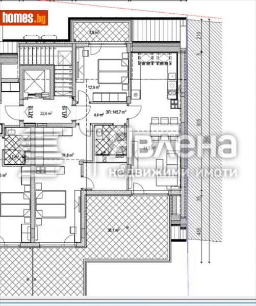 Тристаен, 171m² -  Студентски Град, София - Апартамент за продажба - ЯВЛЕНА - 112856336