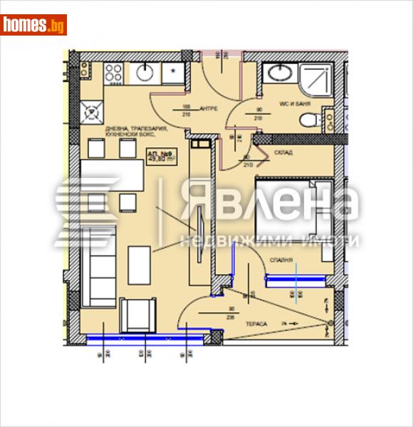 Двустаен, 59m² - Гр.Поморие, Бургас - Апартамент за продажба - ЯВЛЕНА - 112871692