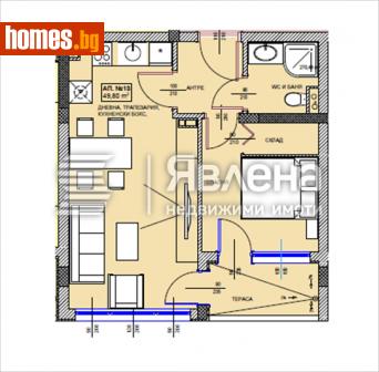 Двустаен, 59m² - Апартамент за продажба - 112871694