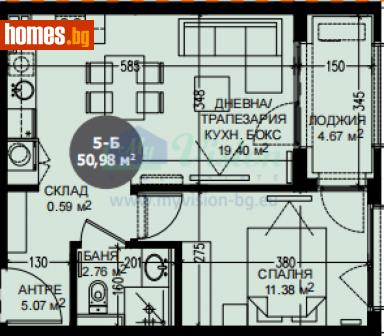 Двустаен, 60m² - Апартамент за продажба - 112897393