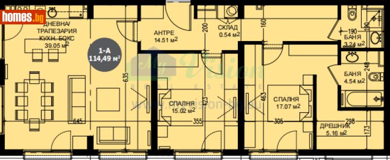 Тристаен, 134m² - Жк. Дружба 2, София - Апартамент за продажба - Myvision Real Estate - 112897403