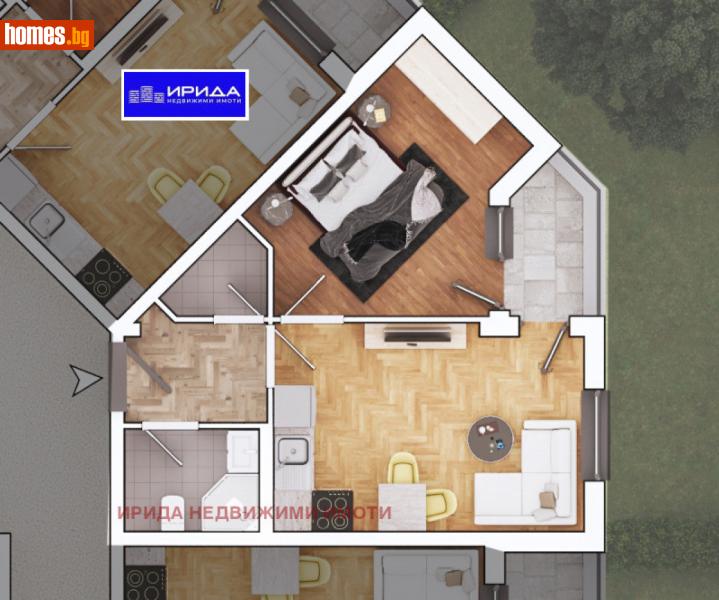Двустаен, 63m² - Жк. Овча Купел, София - Апартамент за продажба - Ирида - 112907359