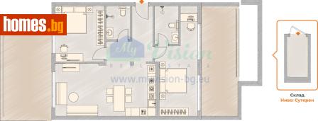 Тристаен, 171m² - Апартамент за продажба - 112927475
