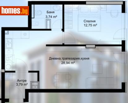Двустаен, 64m² - Апартамент за продажба - 112934930